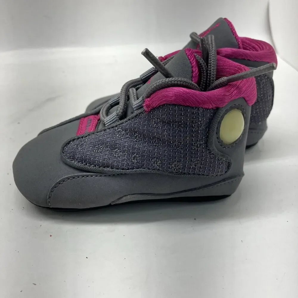Air Jordan 13 Retro TD/Infant Cool Grey/Fusion Pink 2C